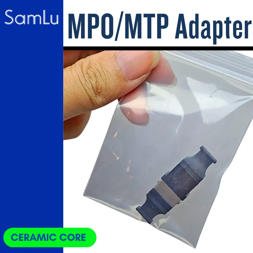 

10 PCS MPO MTP Optic Fiber Flange Black Suitable Connector Coupler Mpo Adapter MPO MTP Connector Fiber Optic Adapter Low loss