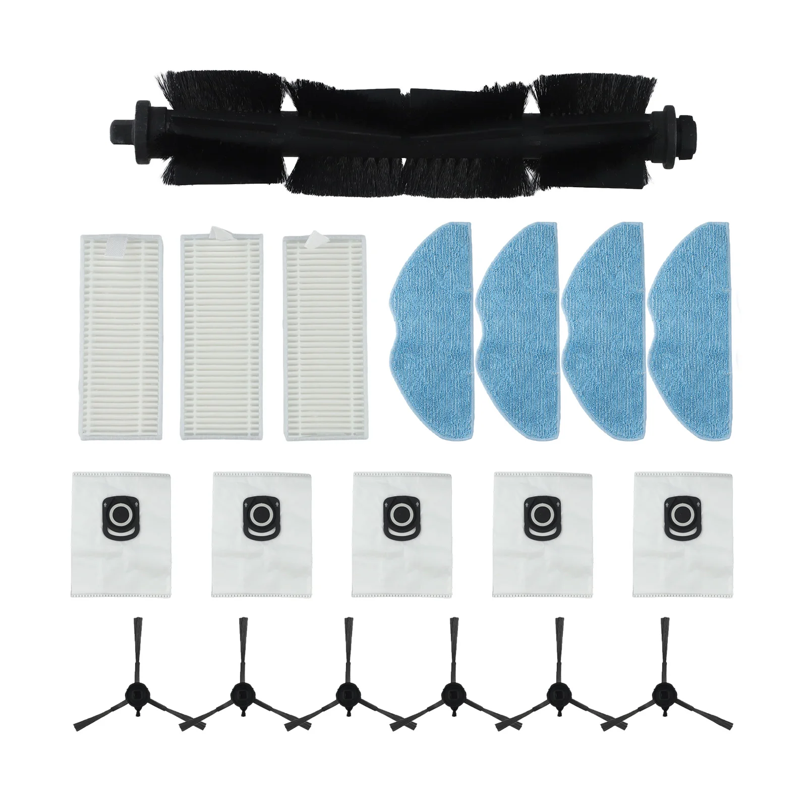 

Replacement Main Brush Filters Mop Wipes Dust Bag for Tefal For Xplorer Serie 75 S+ RG8597W Robot Vacuum Cleaner