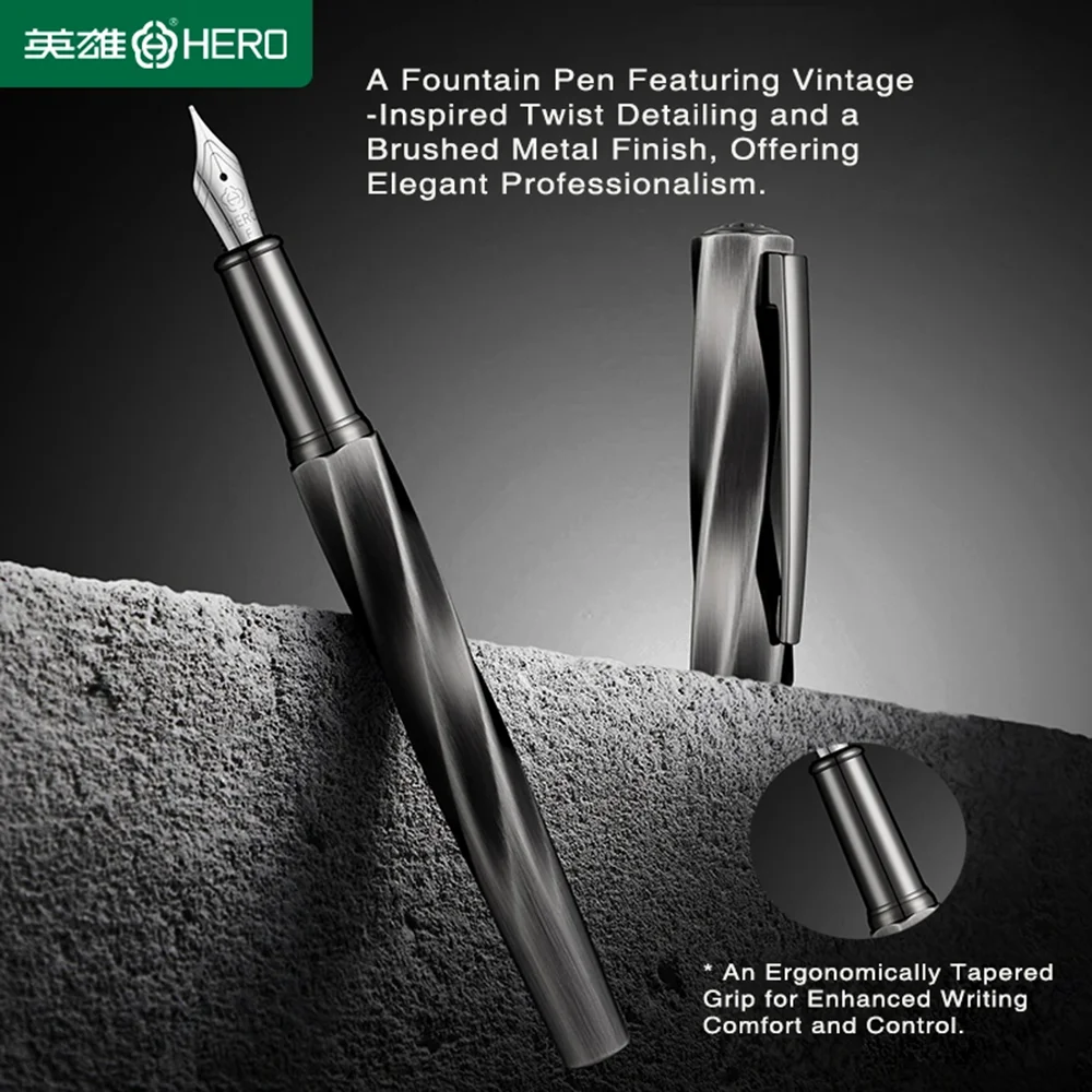 hero-naked-pen-e505a-f05mm-iridium-nib-retro-spiral-texture-fountain-pen-suitable-for-high-end-business-without-ink