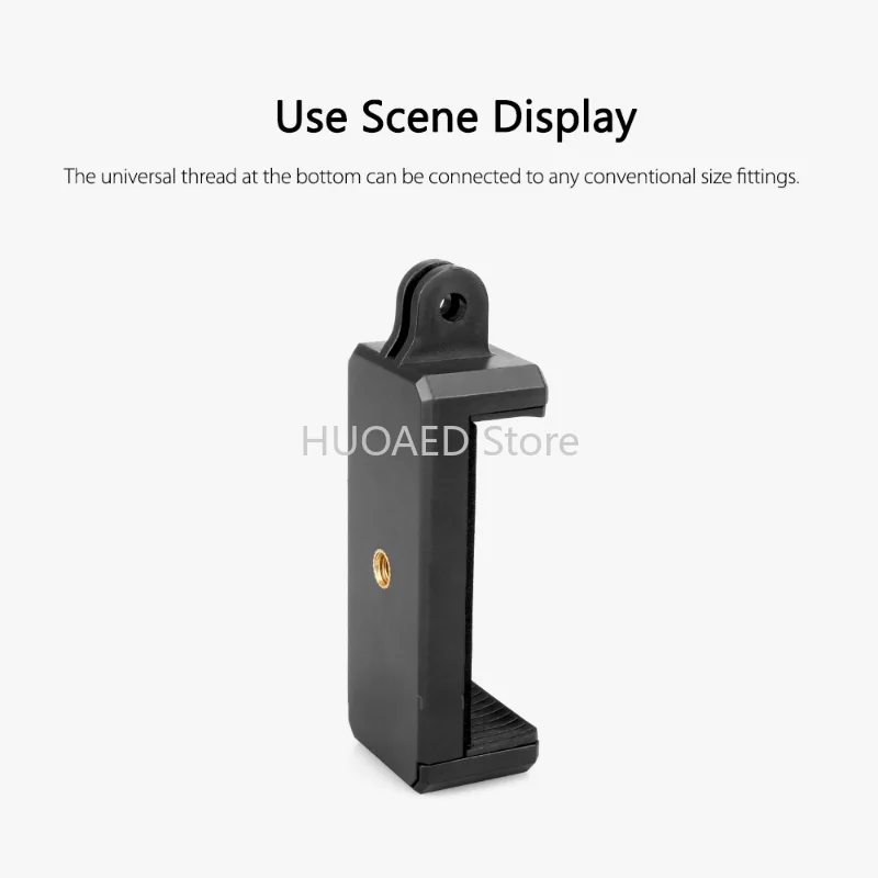 With 1/4 Screw Hole Universal Mobile Phone Holder for Tripod Headband Fix Mount for IPhone Xiaomi Samsung Huawei VP129F