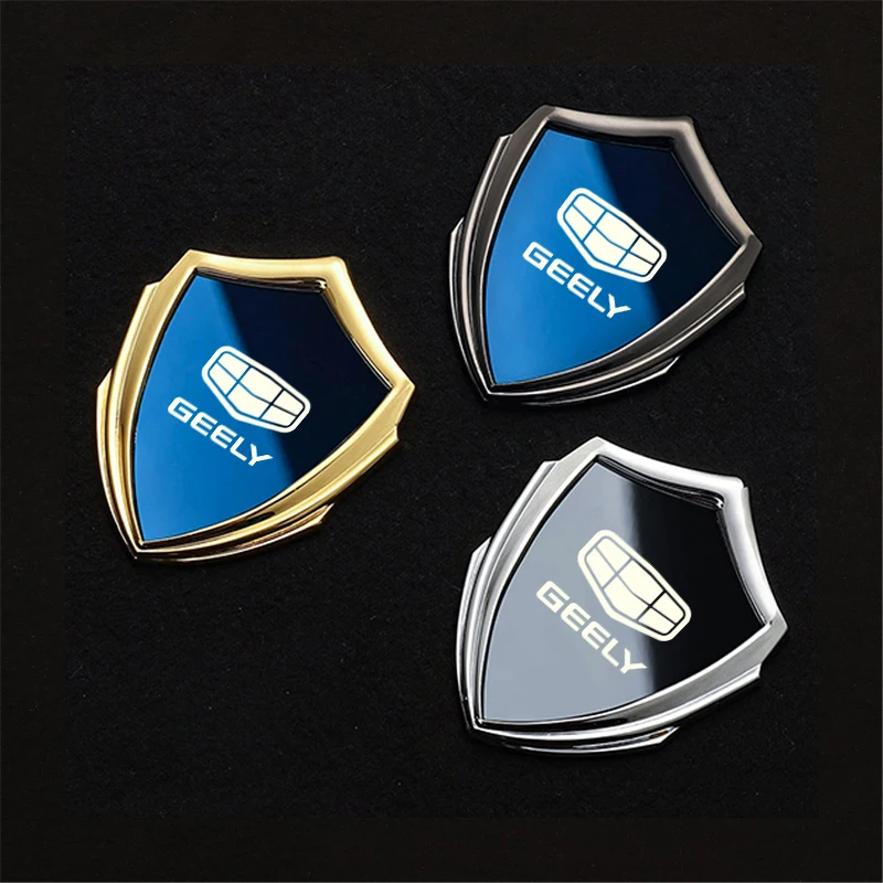 auto accessory 3D metal accsesories car stickers for geely atlas coolray BO RUI YUE CK Saloon EMGRAND ec7 GS GC2 GC5 GC6 GC7 GX2 view 4