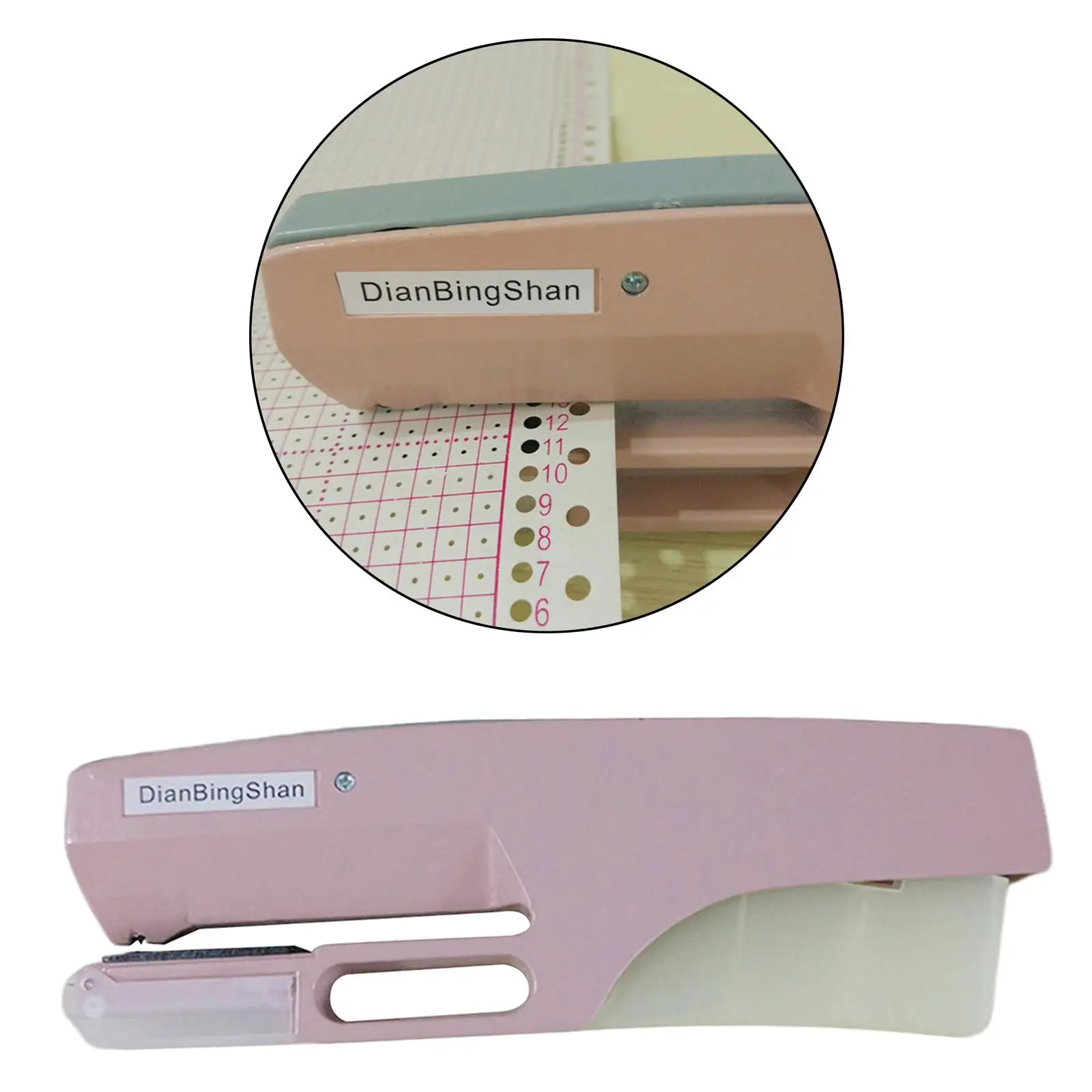 Handheld Breimachines, Metalen Enkel Gat Papier Punch Voor Ponskaarten Tags Kleding Ticket, Thuis Benodigdheden