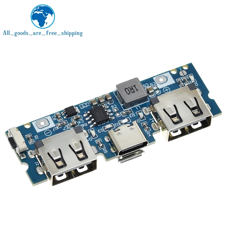 1/3PCS Micro/Type-C USB 5V 2.4A Dual USB 18650 Boost Battery Charger Board Mobile Power Bank Accessories For Phone DIY image 4