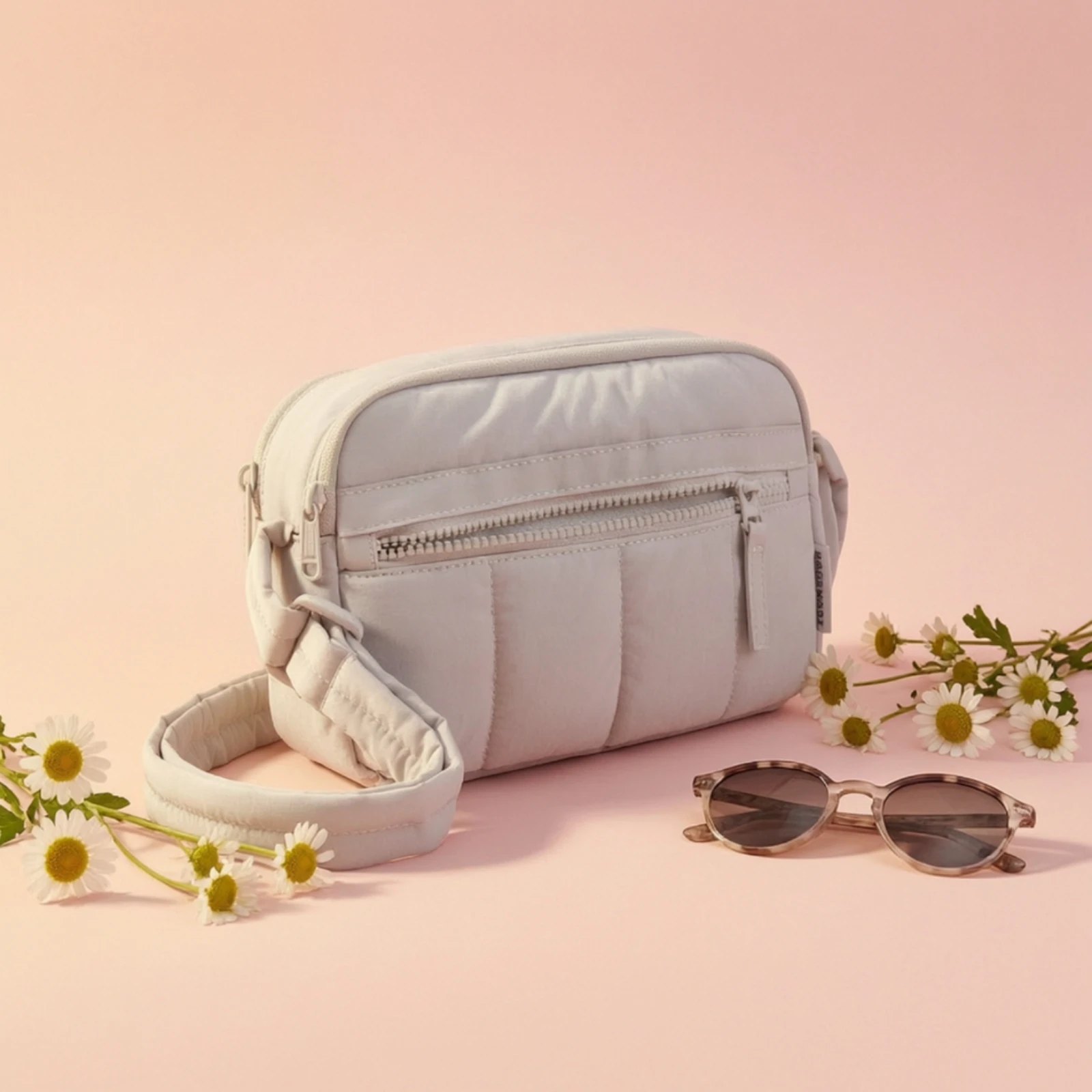 Quilted Crossbody Bag Lightweight Crossbody Bag with Adjustable Strap Handbag Soft Long-Lasting for Travelers, Travel, Commuting