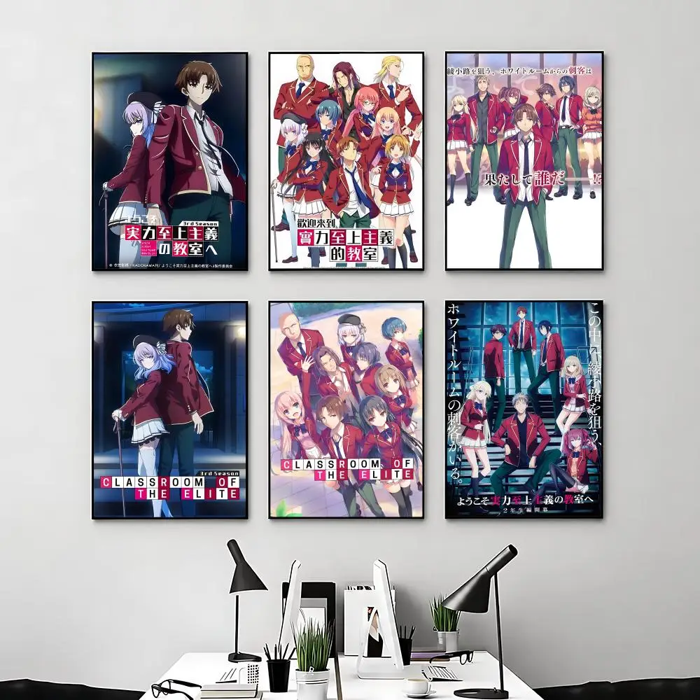 Anime CClassroom of the Elite S4ed Poster Posters Anime Room Decor Decoration Movie Backpack Wall Interior Music Wall Art