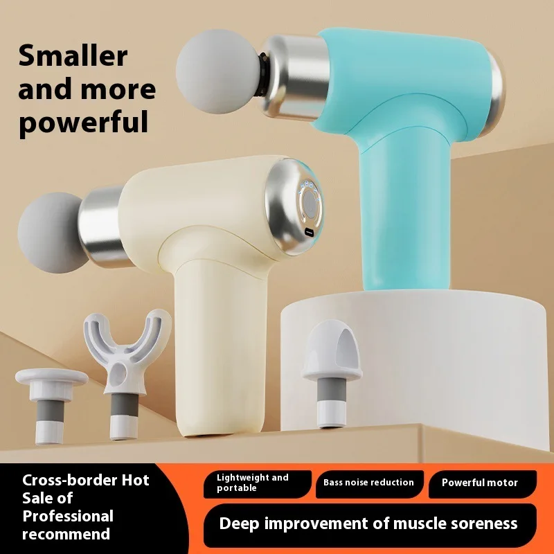 

Массажер для расслабления мышц Fascia Gun, мини-массажер для шеи, электрический, бесшумный, для мужчин и женщин