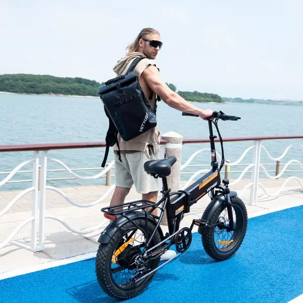 EU  Warehouse  HITWAY BK10 250W 36V Stylish Affordable Folding  20*4.0'' Fat Tire Electric Bicycle  E Fat Bike E-bike