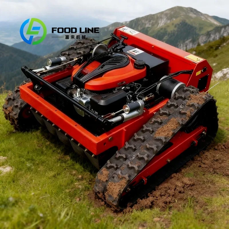 Remote Control Lawn Mower With Grass Collection Bag Large Capacity For Clean Tidy Garden Farm Maintenance Work