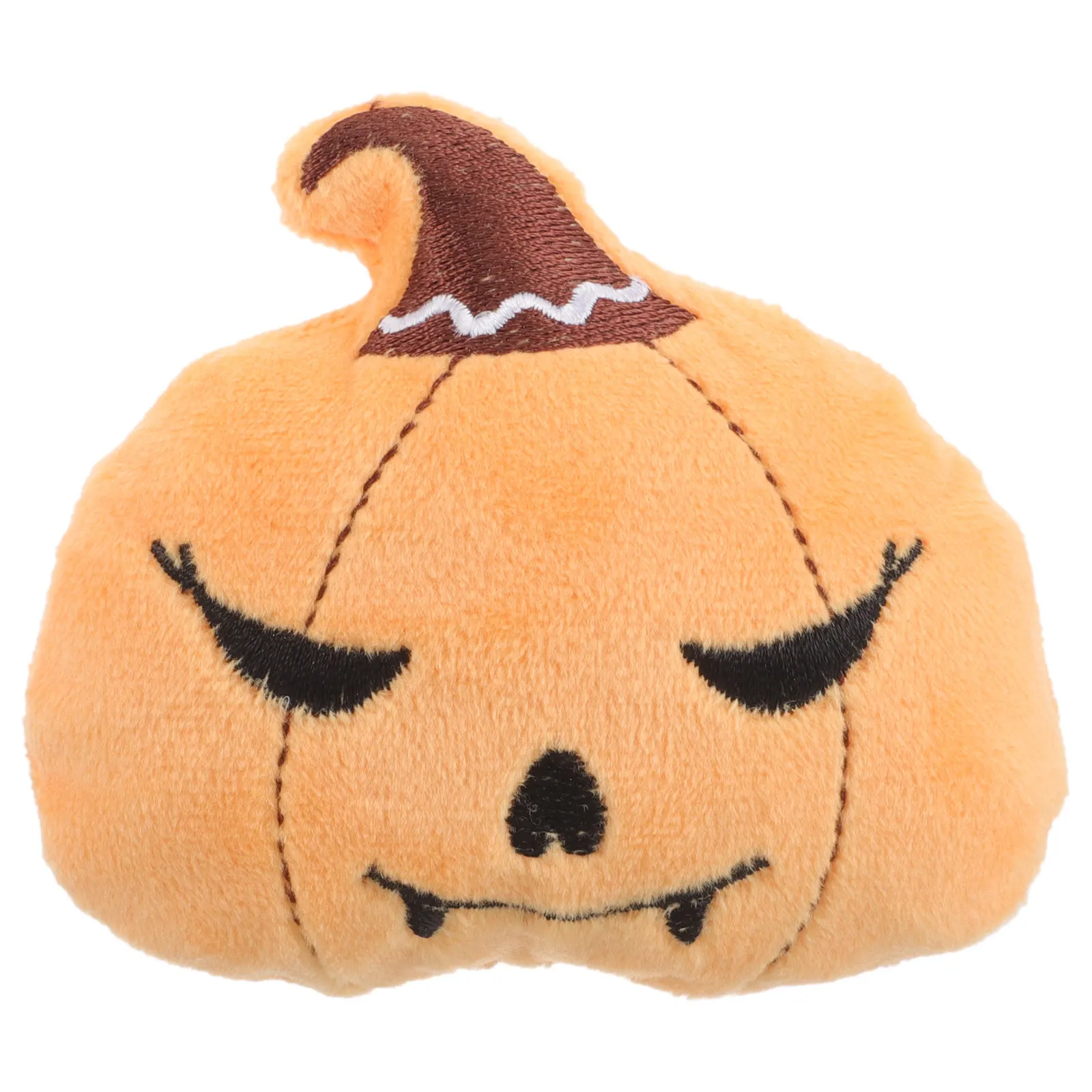 

Halloween Pumpkin Shaped Soft Cuddly Pet Companion for Cats and Small Dogs Stuffed with Organic Catnip Ideal for Teething