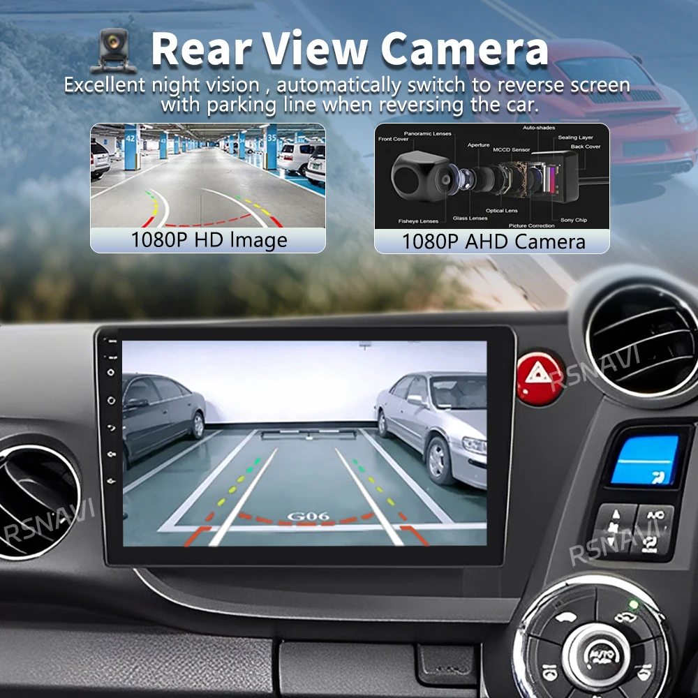 Android 16 Car Radio Multimedia Player For HONDA INSIGHT 2009 - 2014 Auto Wireless Carplay Stereo DSP wifi+4G Qualcomm Video BT