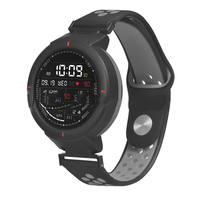 Silicone Strap For Amazfit Verge Smart Watch Band Women Men Breathable Black Connector Bracelet For Xiaomi Huami Amazfit Verge