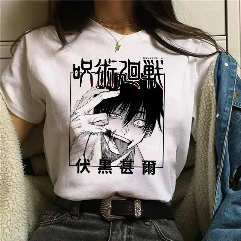 T-shirt jujutsu Kaisen Gojo Satoru Yuji itadori summer fashion cotton T-shirt manga cotton T-shirt topjapanese anime clothing