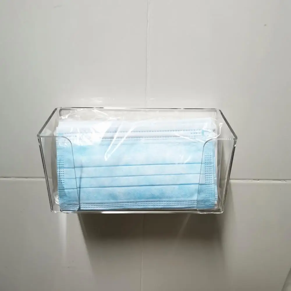 Storage Box Storage Container Transparent Box Face Cover Gloves Dispenser Wall Mount Acrylic Box