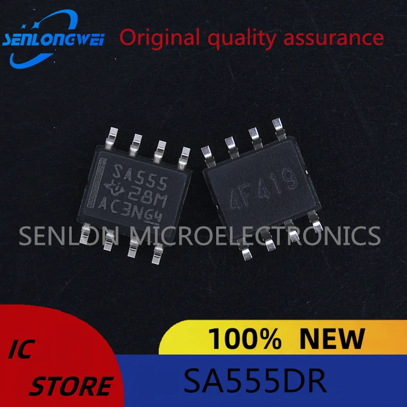 10PCS New original SA555 SA555DR SOP8 SMD Precision timer IC