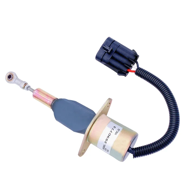 24V Fuel Shut Down Solenoid 3990773 SA-4932-24 Compatible with Hyundai Excavator 335LC-7