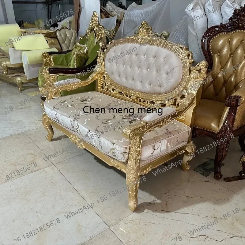 

E182 Single lounge chair European luxury villa clubhouse master single chair French court furniture