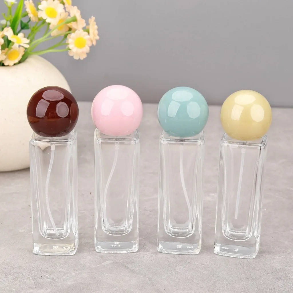 Rectangular Glass Bottle Empty Perfume Decant Bottle Glass Perfume Spray Bottle Glass For Touch Ups Vanity Display Home