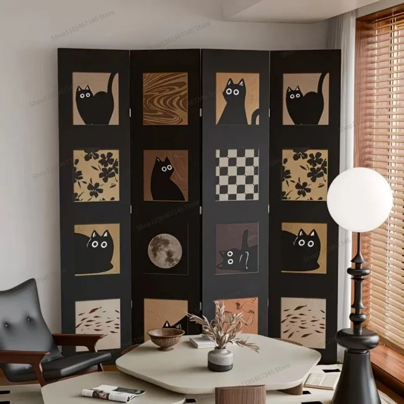 For Screen Partition Living Room Shade Office Entrance Decoration Foldable Mobile Folding Screen