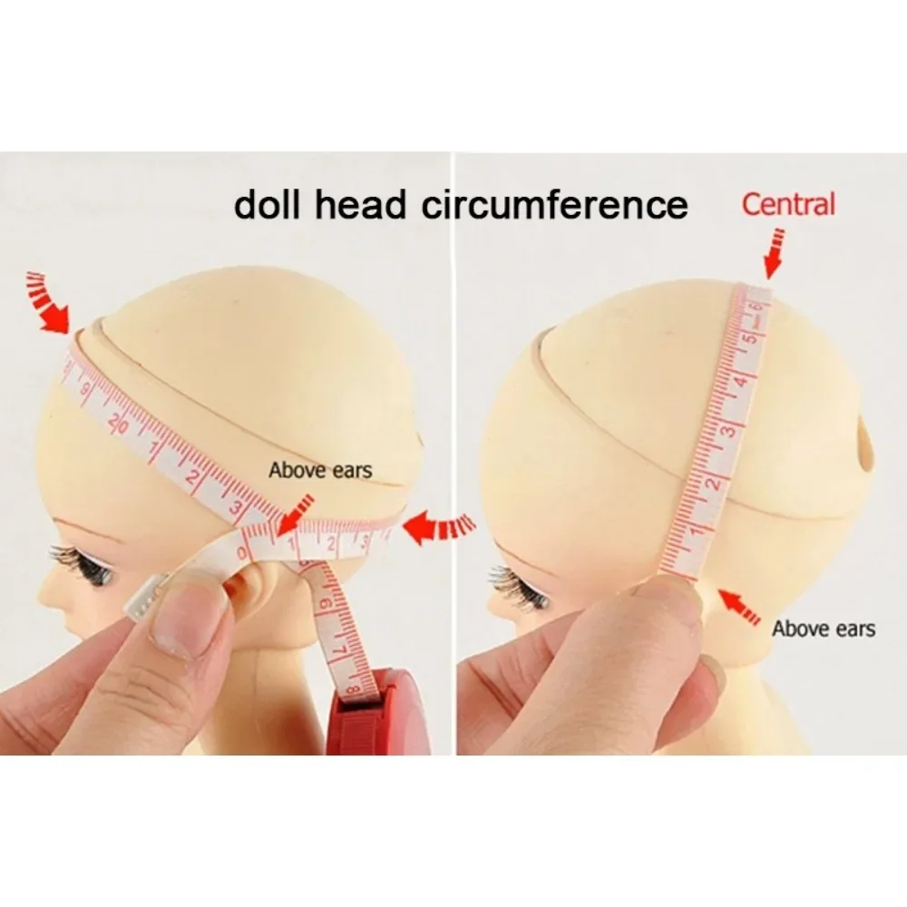 BJD Doll Wig COS Hair Long Bangs Straight Hair Double-tone Color DIY Anime Doll Wig Stylish Wig Cover Accessories Dress Up Toy