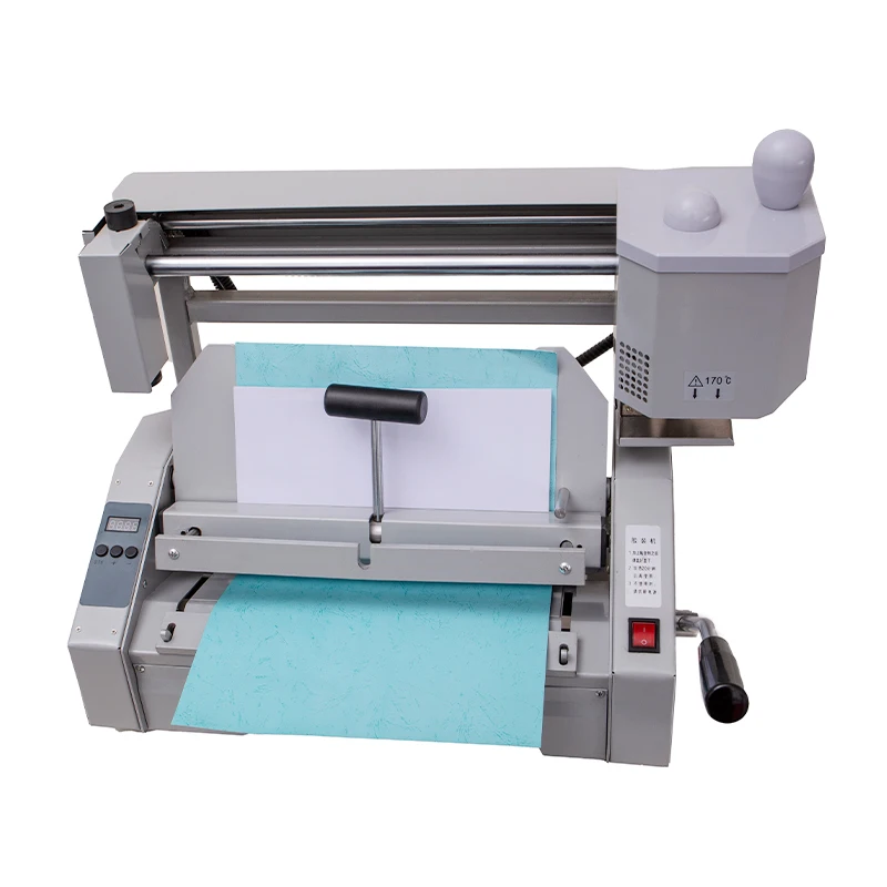 

Automatic Desktop Hot Melt Glue Book Hardcover Binder Book Binding Machine