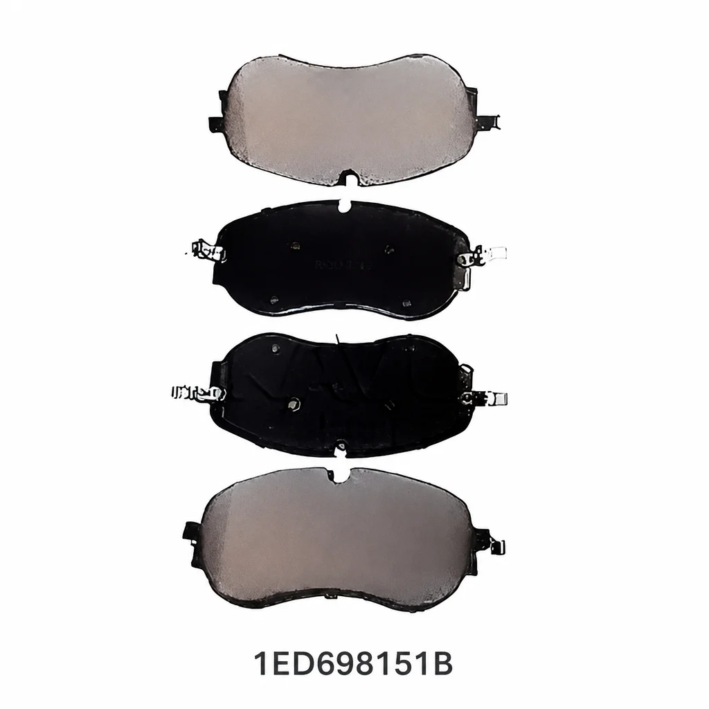 Front Brake Pads, OEM for Volkswagen, Model: 1ED 698 151 B. Compatible with Volkswagen, Audi, Skoda Vehicles