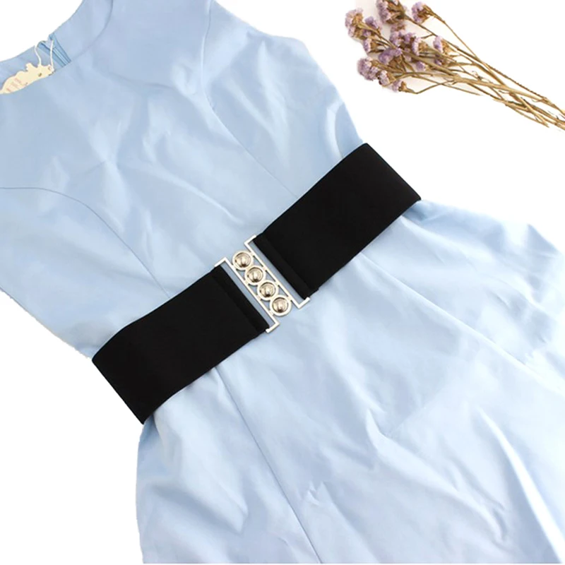 Fashion Women Retro Belt Elastic Waistband  Dress Accessories Girls Waist Seal