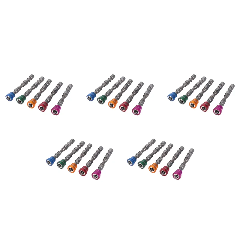 

ABSE-25X Anti Slip Electric Hex Magnetic Screwdriver 65Mm S2 PH2 Single Head Bit Tool 5 Color