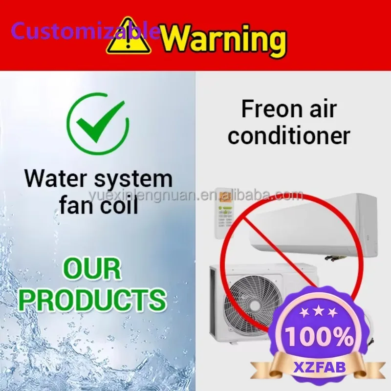 Factory Direct 2026 China Fan Coils Water Fancoil Ultra Thin Exposed Floor Standing Fcu Fan Coil Unit for Heating and Cooling