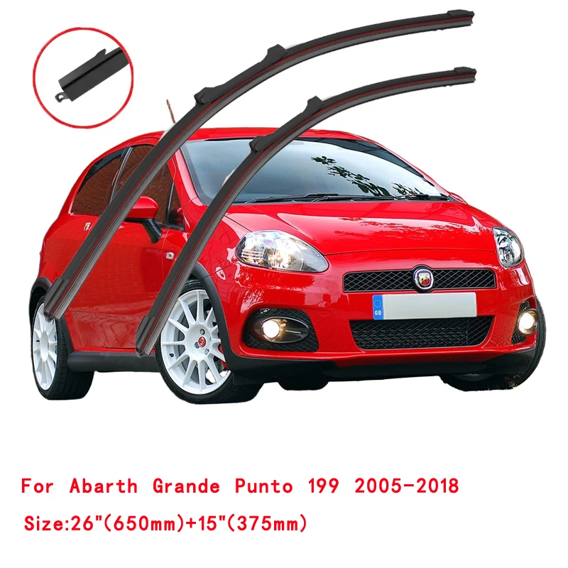 ل أبارث بونتو غراندي بونتو بونتو إيفو 1994-2016 176 188 199 ممسحة زجاج السيارة الأمامي شفرة الزجاج الأمامي ملحقات الزجاج الأمامي