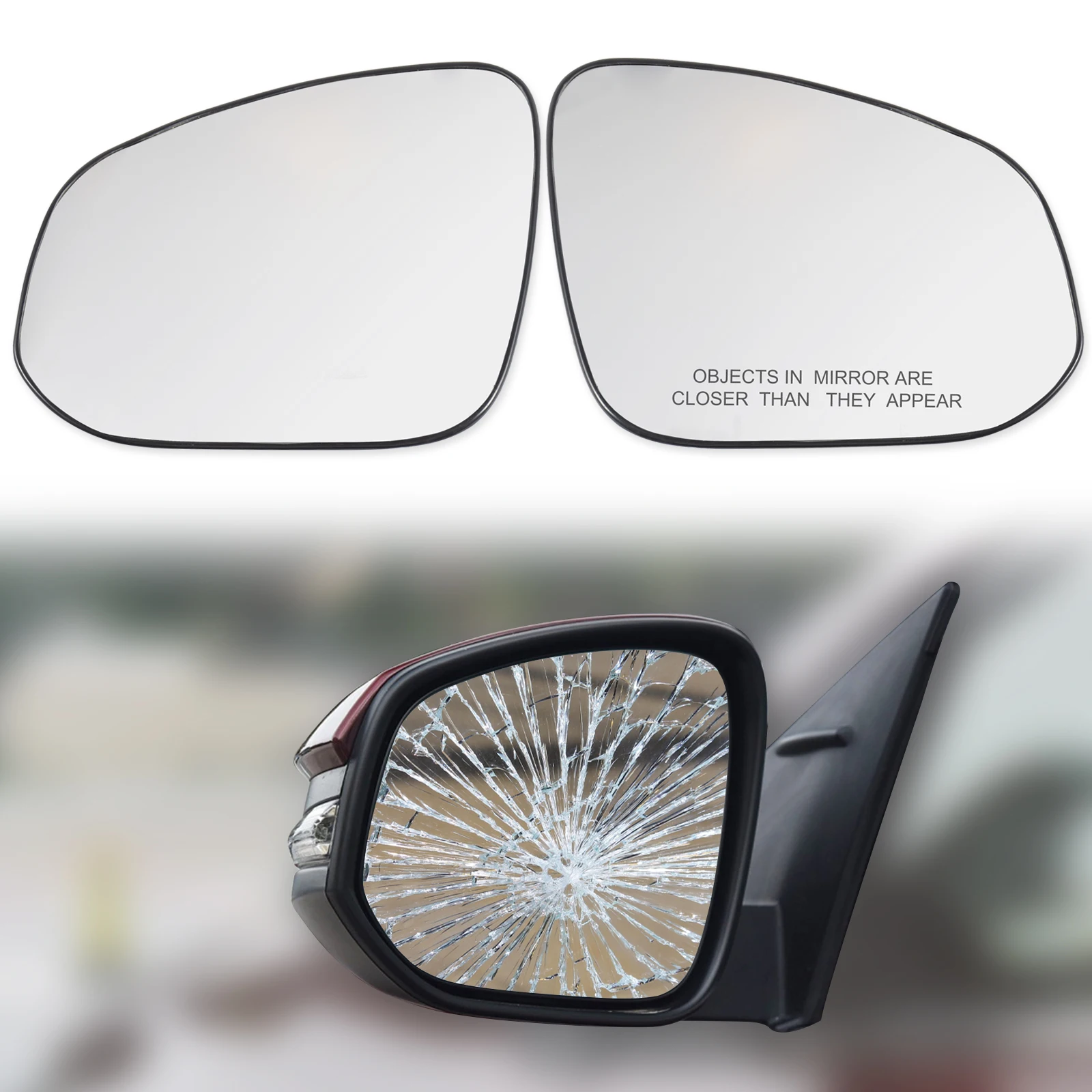 Door Rearview Mirror Lens Rearview Mirror Glass Reflector Convex Glass For Toyota RAV4 2013 2014 2015 2016 2017 2018 Accessories