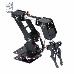 6 DOF Robotic Arm Multi-Degree of Freedom Robot Servo Gripper for Creative Education Kit