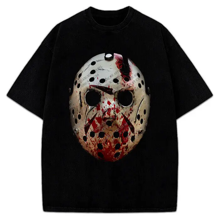 Jason T-Shirt Jason Mask Vintage Retro Movie Fan Design Tee