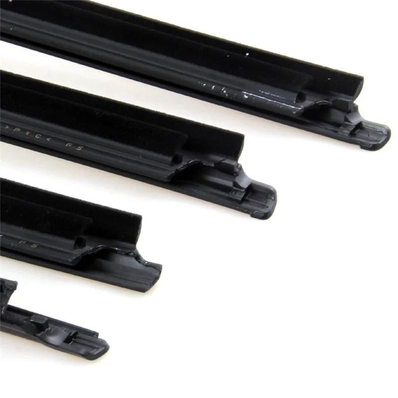 ABLN-1 Set Aksesori Perakitan Strip Penyegel Luar Kaca Pintu Mobil untuk Toyota Fortuner 2012-2015 68161-0K010 68164-0K020 68162-0