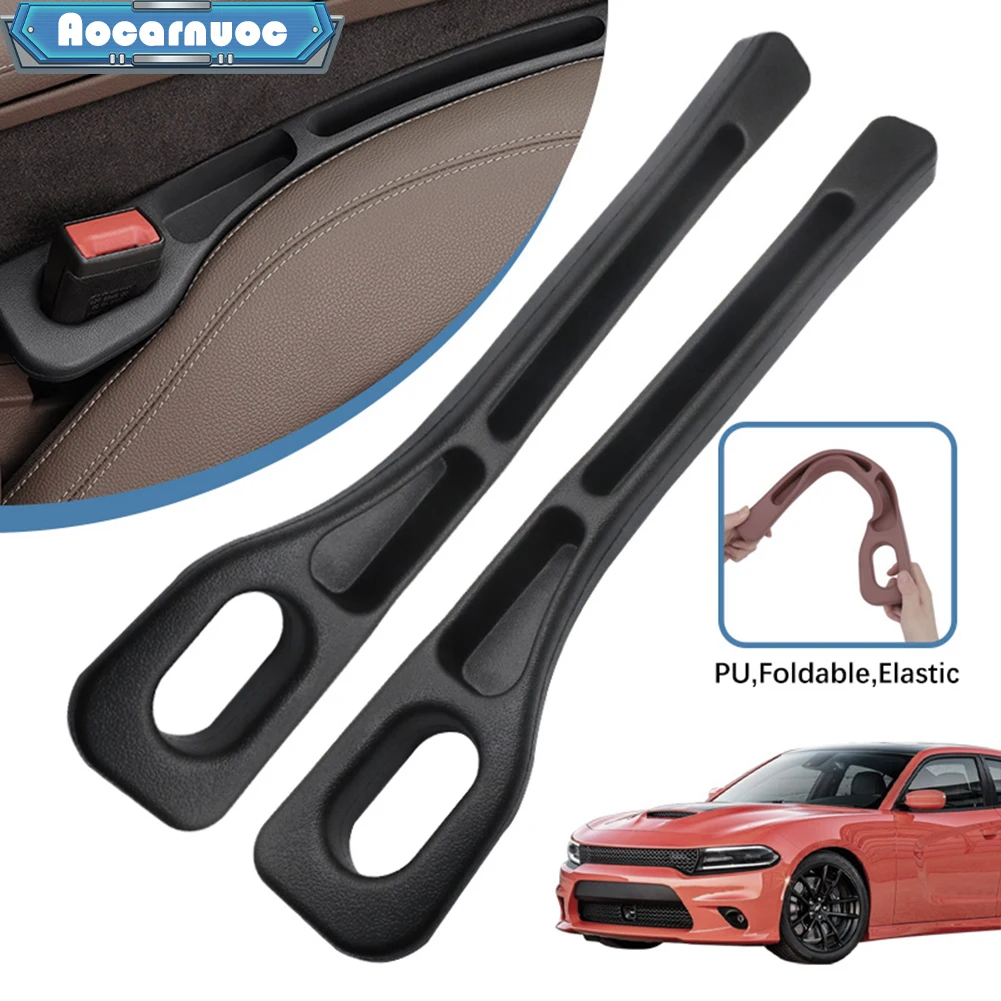 2pcs/set Car Seat Side Seam Gap Filler Accessories For Dodge Charger 2005-2018 2019 2020 2021 2022 Interior Decorative Strips