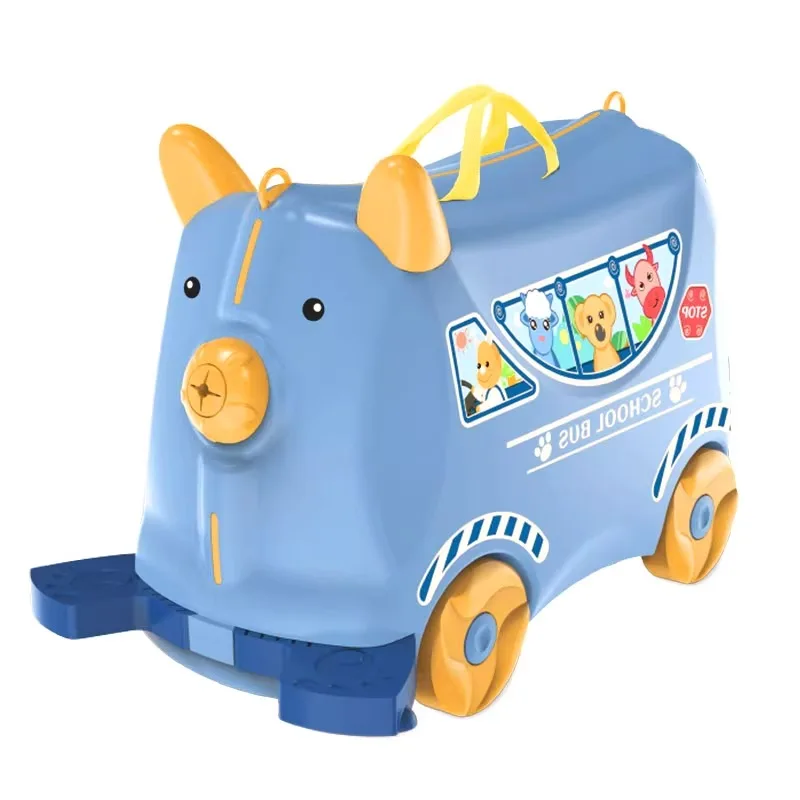 Kids Suitcase can Mount 18 inch Cartoon Luggage Kindergarten Baby Children Travel girl toy Storage Box Birthday Christmas gifts