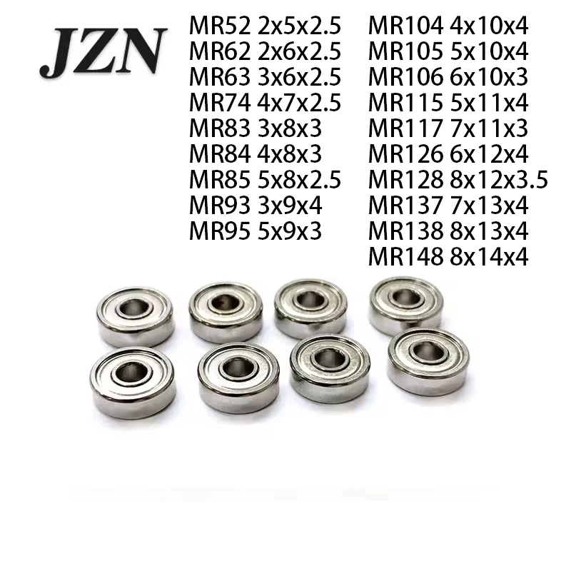 2PCS/10PCS Stainless Steel Bearing SMR117 7*11*3, SMR126 6*12*4, SMR128 8*12*3.5, SMR137 7*13*4, SMR138 8*13*4, SMR148 8*14*4mm