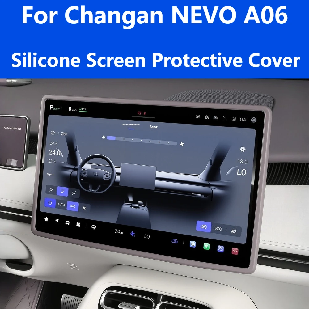 For Changan NEVO A06 Silicone Screen Protector, Central Control & Instrument Dash Guard Interior Accessories