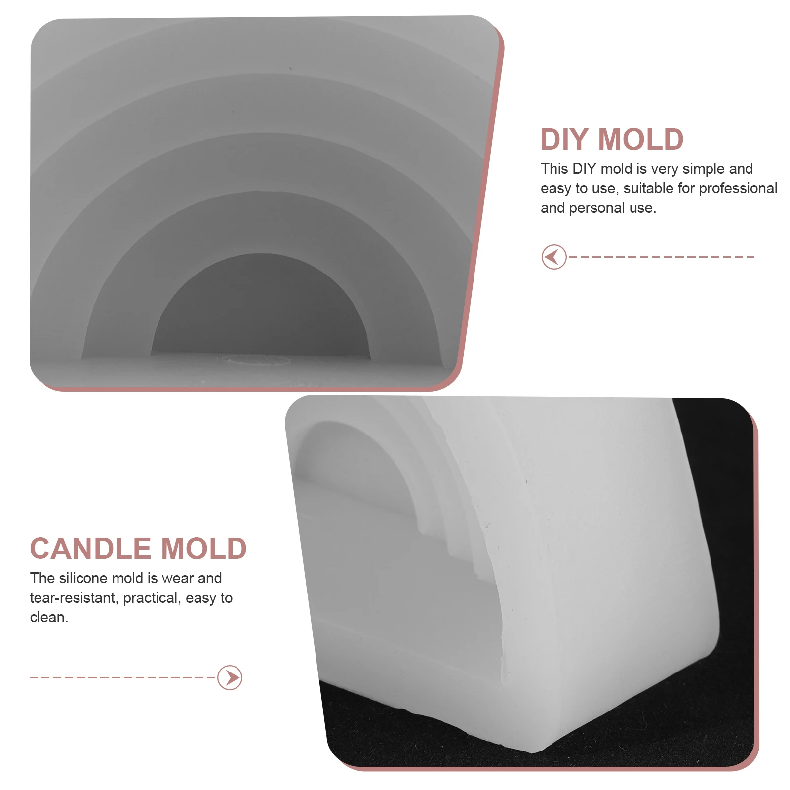 

Rainbow Shaped Silicone Mold Diy Scented Making Molds For Soap Ice Cubes Crafts Handmade Supplies Gift