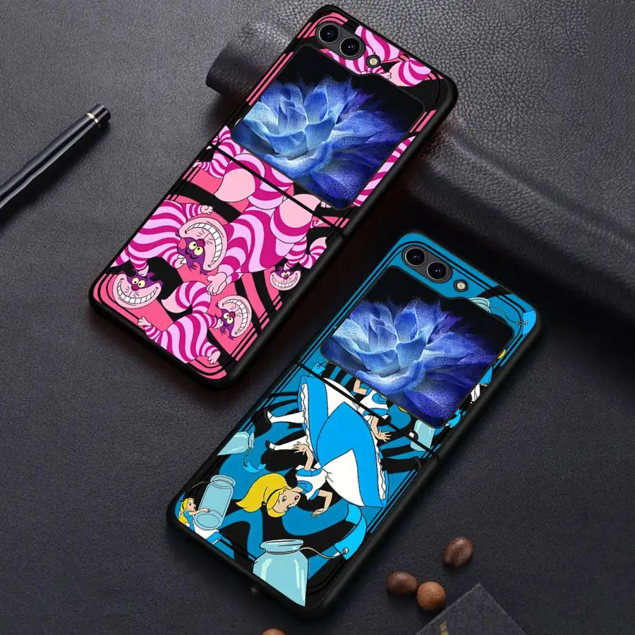 Задняя крышка для телефона Funda Чехол для Samsung Galaxy Flip7 FE Flip3 Flip4 Flip5 Flip6 Z Flip 7 6 5 4 3 Disney Alice In Wonderland- Задняя крышка для телефона Funda Чехол для Samsung Galaxy Flip7 FE Flip3 Flip4 Flip5 Flip6 Z Flip 7 6 5 4 3 Disney Alice In Wonderland-