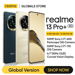 realme 13 Pro Plus Smartphone with Google Play Snapdragon 7s Gen 2 5G Chipset 5200mAh Battery Sony LYT-600 Periscope OIS Camera