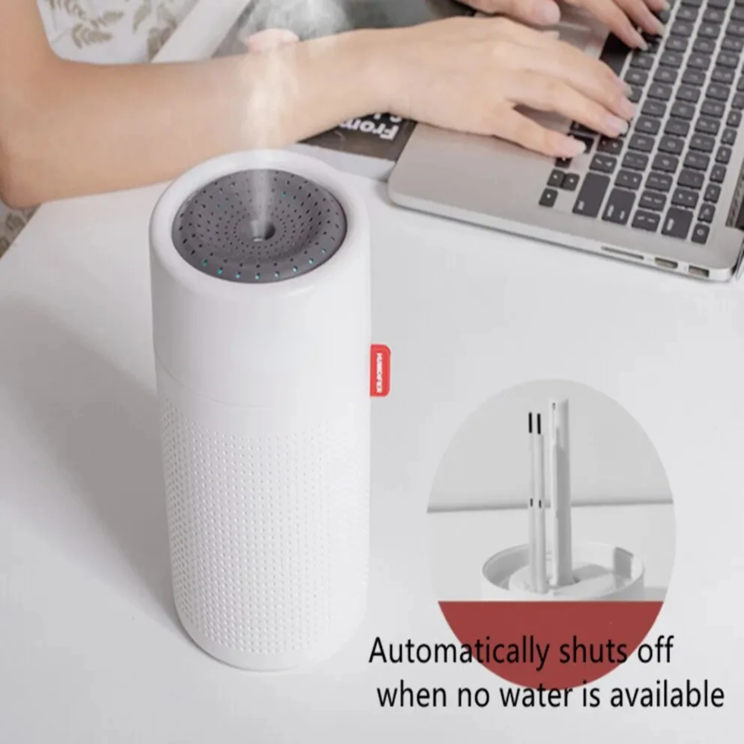 เครื่องทําความชื้นความจุขนาดใหญ่ 750 มล. ชาร์จได้ สะดวก พกพาสะดวก และอเนกประสงค์พร้อมคุณสมบัติไฟกลางคืนสีสันสดใส - เหมาะสําหรับ