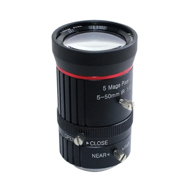 

5MP 1/2.5" 5-50mm Lens C Mount Professional Low Distortion F1.6 CCTV Industrial Machine Vision Lens For AHD HD Camera