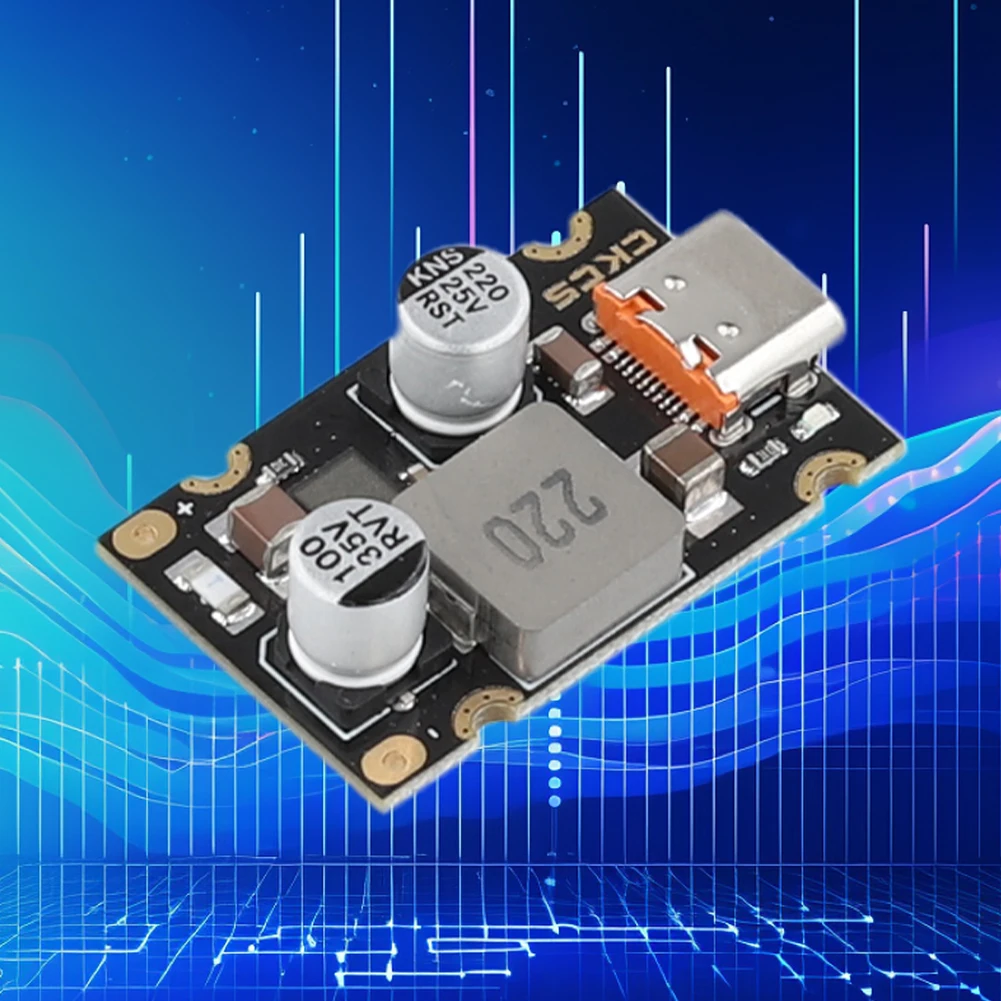 Placa de módulo de carga rápida pd65w tipo-c interface placa adaptadora de carregamento rápido DC8-32V proteção de carregamento pd3.1 qc3.0 bc1.2