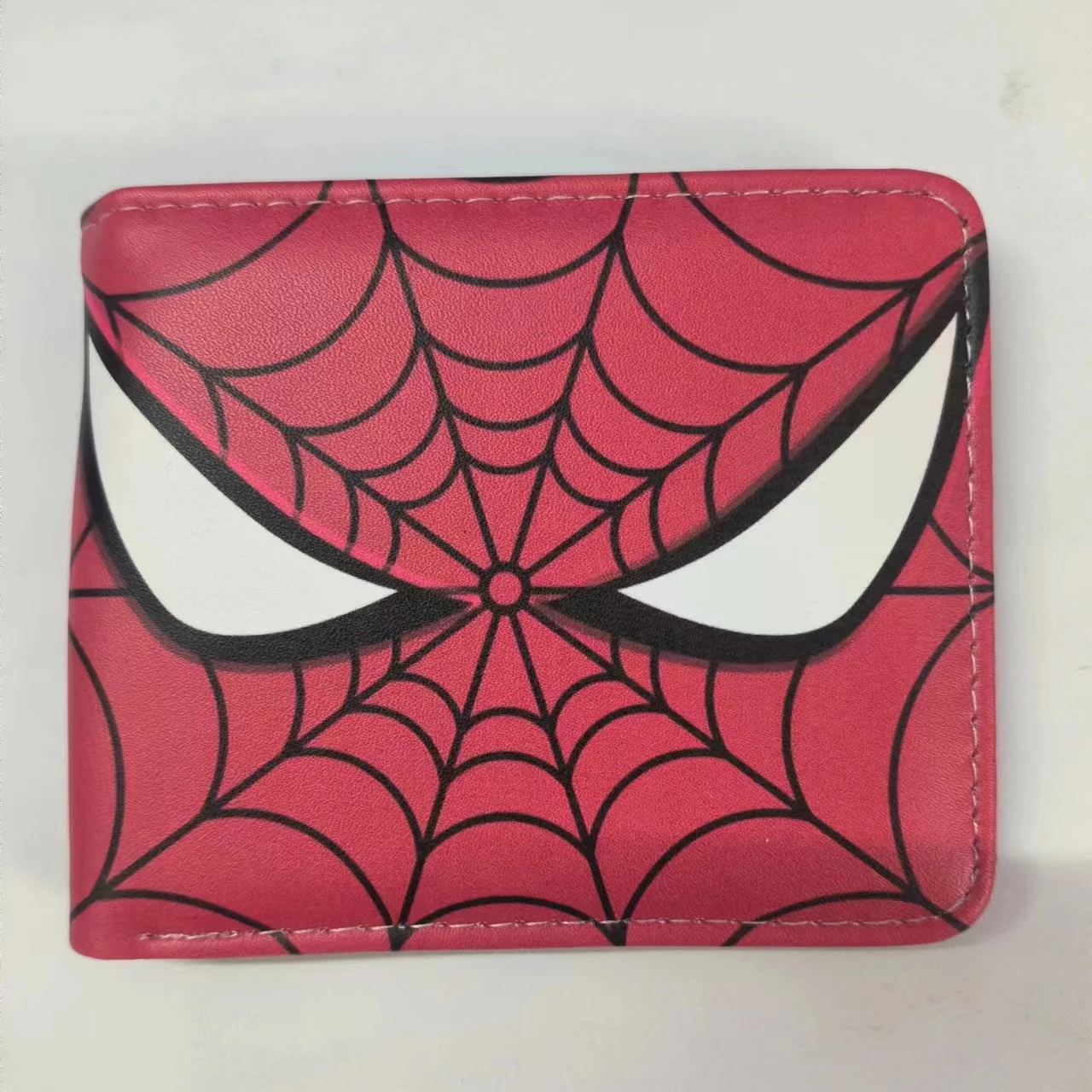 การ์ตูน Spider กระเป๋าสตางค์อะนิเมะ Spiderman กระเป๋าหนังสั้นพร้อมกระเป๋าเหรียญ