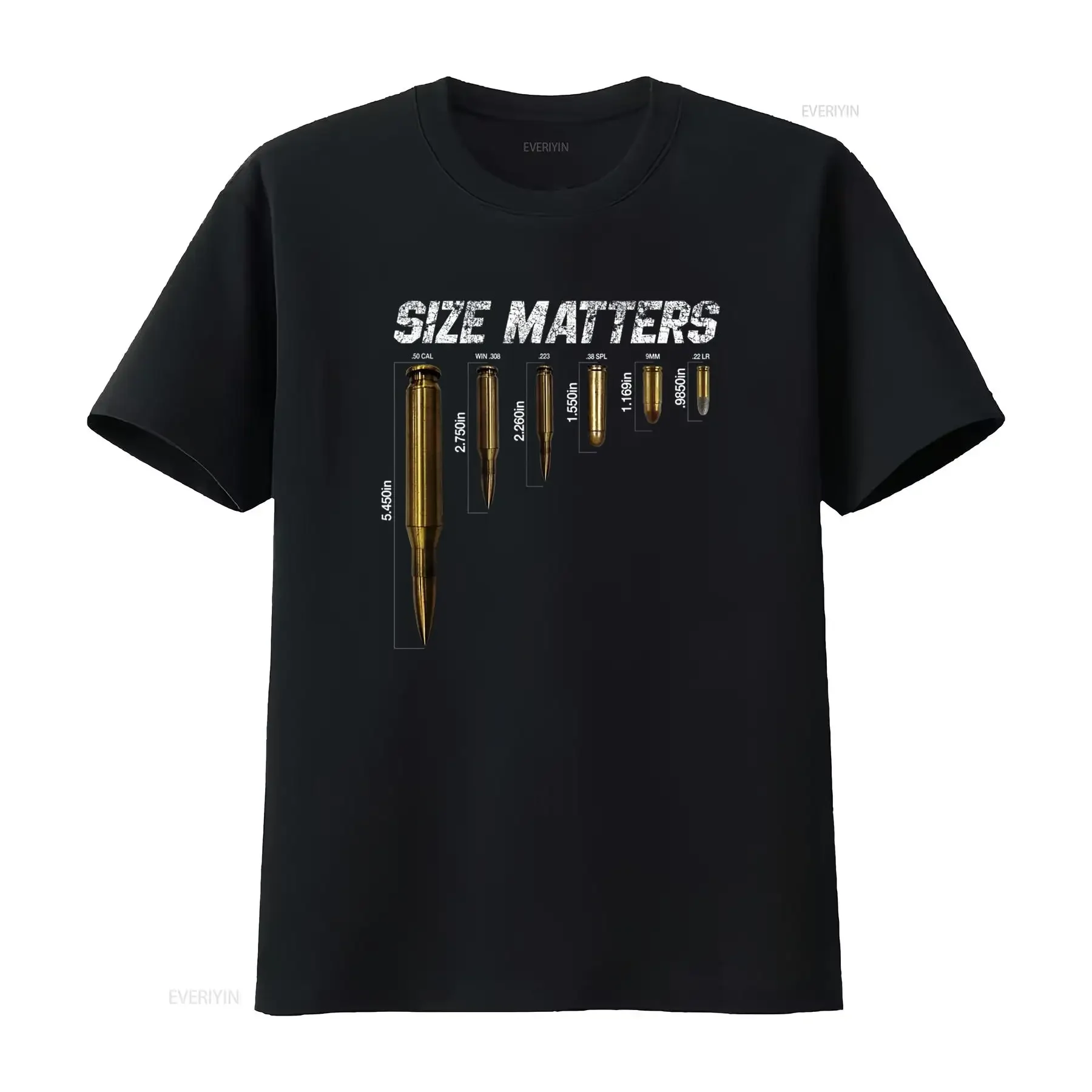 Size Matters Bullets T Shirt vintage Washed graphic Comfortable Casual Versatile Unisex Soft fashion Slightly streetwear