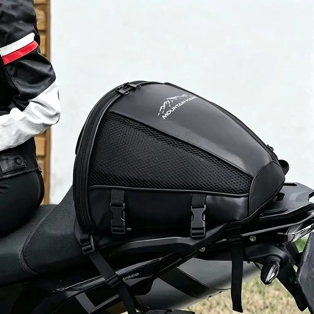 NEW MOUNTAIN HAWK Motorcycle Tail Bag Sport Luggage Saddle Riding bag Motorcycle Bag Tail Bag Rear Pack Backseat Crossbody Bag