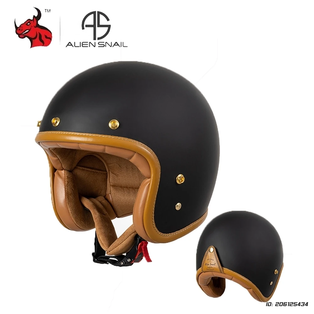 

Retro 3/4 Open Face Half Motorcycle Helmet Lightweight Adult Casco Moto Jet Scooter Bike Helmet For Men Women DOT ECE Approved