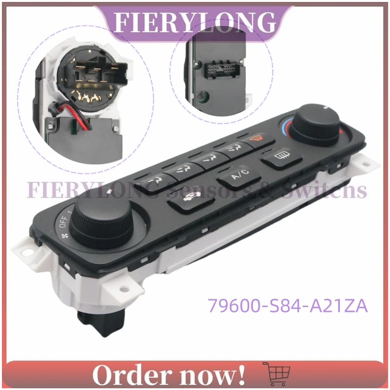 

79600-S84-A21ZA A/C Heater Climate Control Module For 2001-2002 Honda Accord 79600S84A21ZA Automobiles Spare Parts