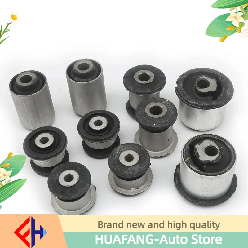 original 10Pcs Rubber-Metal Suspension Bushing Kit Front Lower For Q7 4L 2007-2009 Touareg 7L Porsche Cayenne 955 7L0407182E