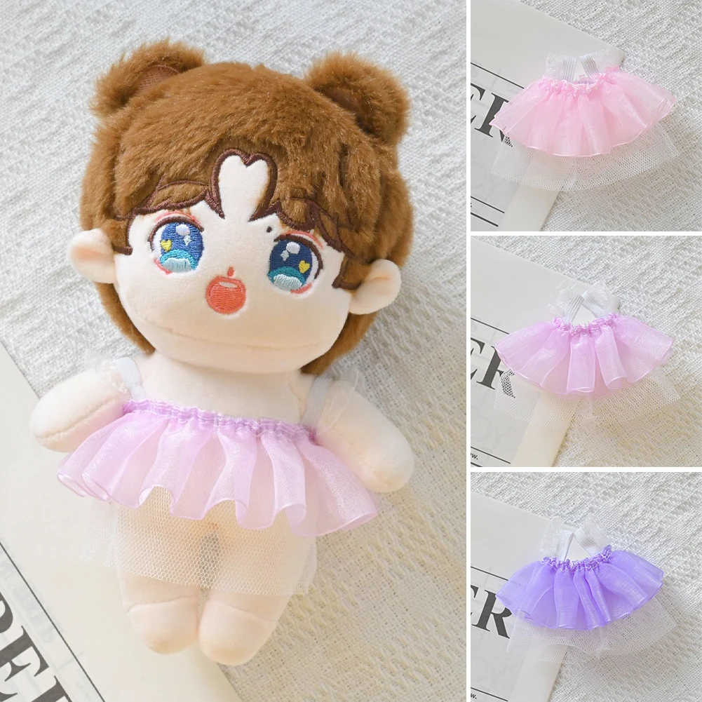 Mini ropa de muñeca de peluche, accesorios para Corea, Kpop Exo Labubu V2, Idol, vestido de encaje, regalo de ropa